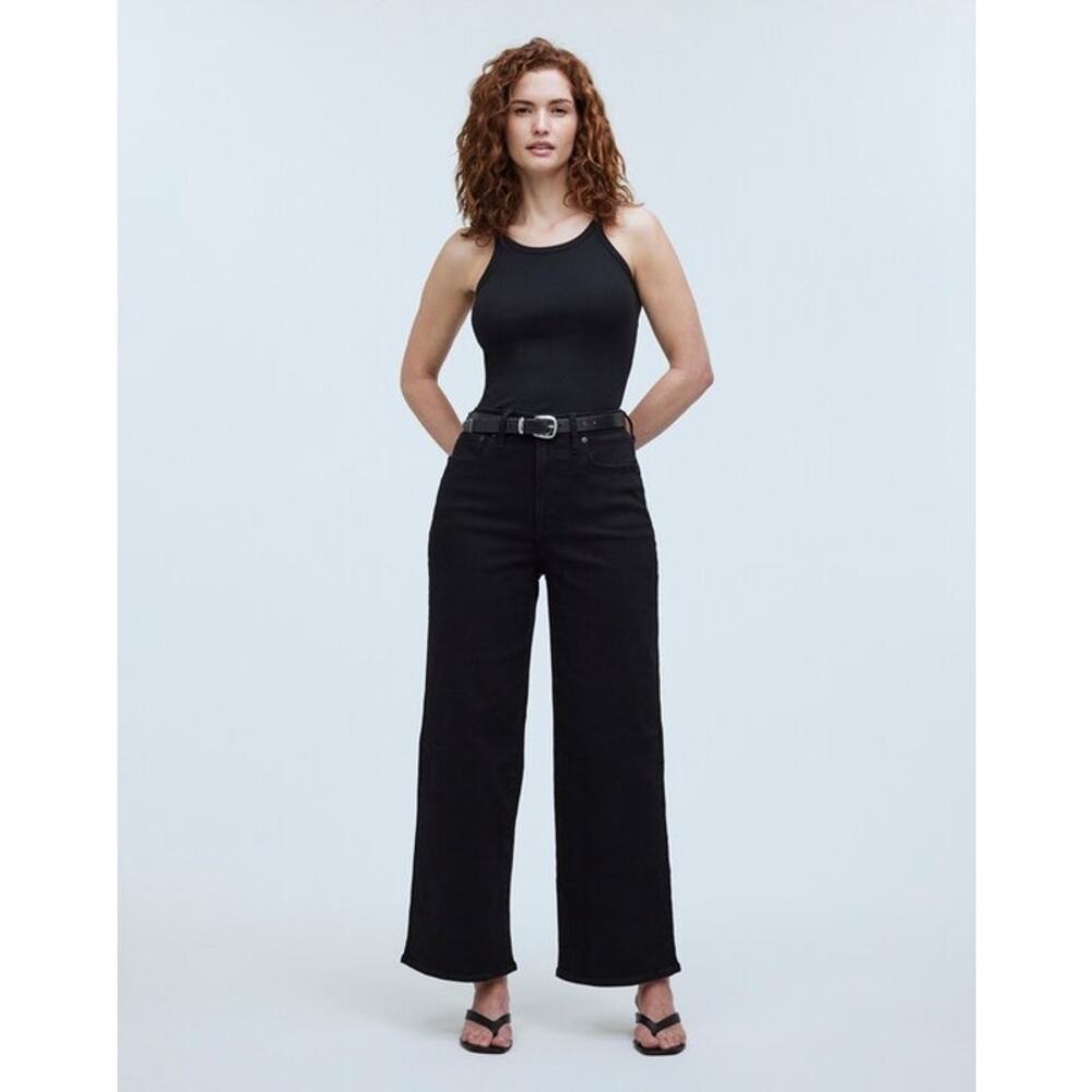 Madewell Jeans Size 31 Black The Perfect Vintage Wide Leg Jean